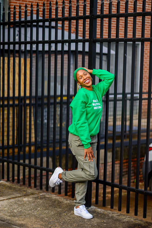 The Message: Irish Green Sweatshirt