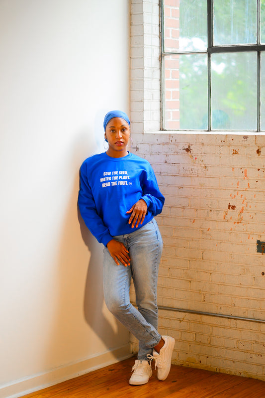 The Message: Royal Blue Sweatshirt