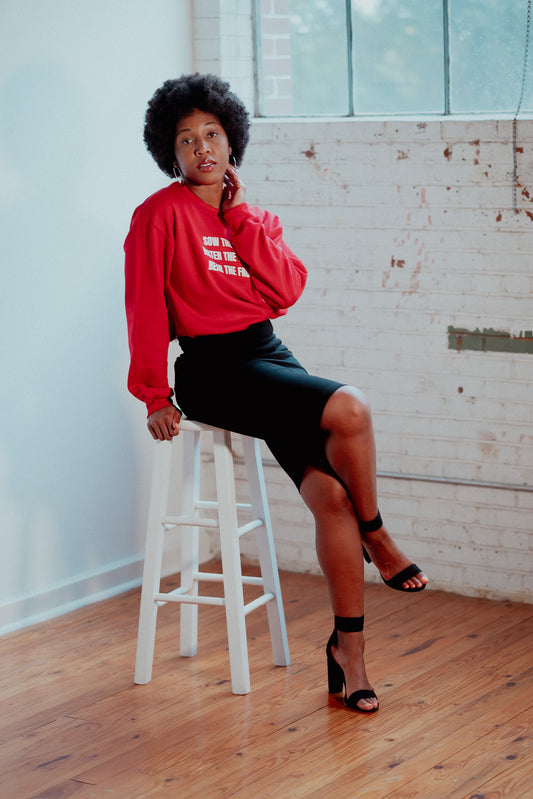 The Message: Red Sweatshirt